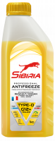 Охлаждающая жидкость Antifreeze SIBIRIA G-12+ (жёлтый) -40C (1кг)