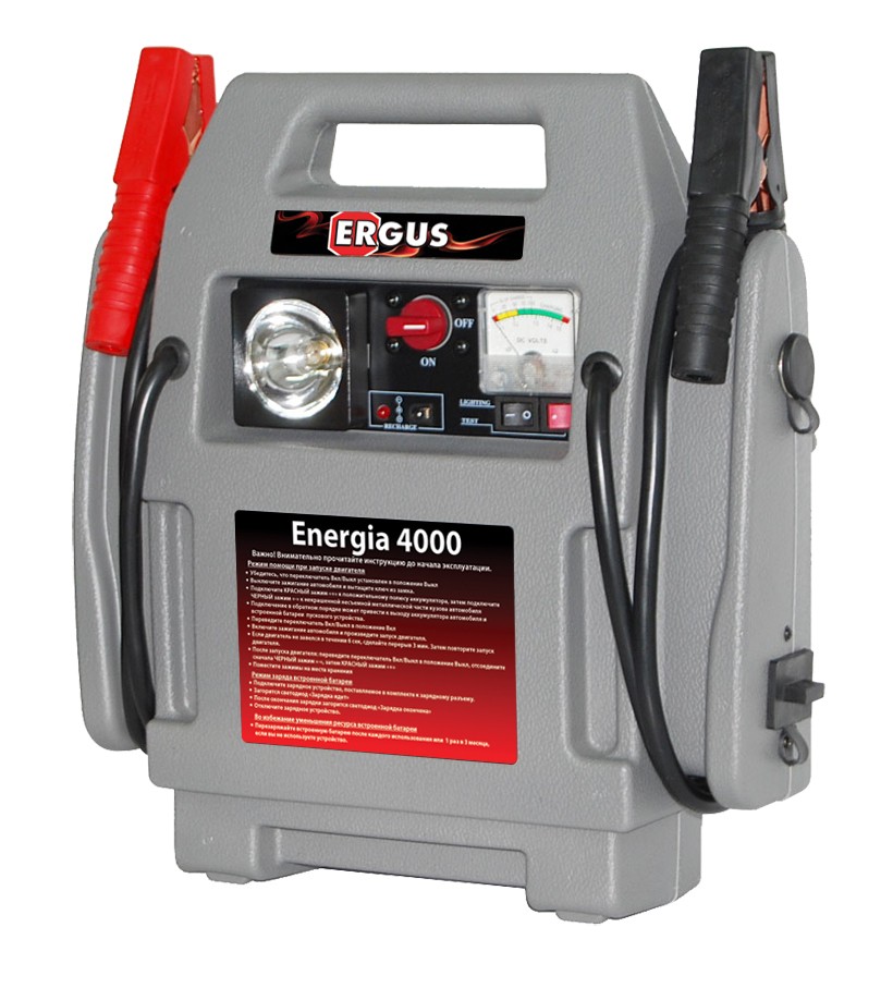 8219016e-745f-11e4-977b-001e673659ad Пусковое устройство ERGUS Energia 4000 (12В 17 Ач, 400А)
