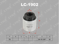 PH 10757 Фильтр масляный LYNXauto LC-1902