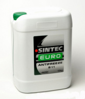 Охлаждающая жидкость Antifreeze G11 SINTEC EURO (зеленый) -40С (10кг)