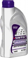 Охлаждающая жидкость Antifreeze G12++ SINTEC UNLIMITED (красно-фиолетовый) -40С (1кг)