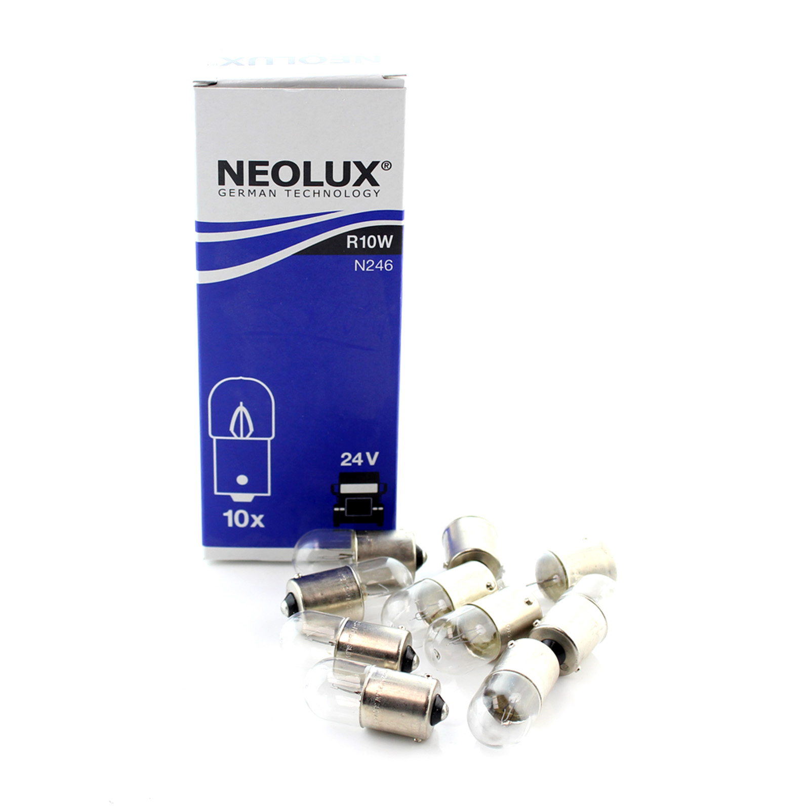 5f97689d-6f26-11ea-a254-04d9f508137a Автолампа  24V 10W  R10W NEOLUX N246