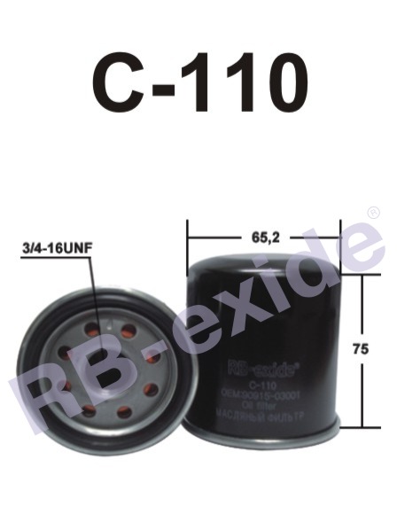 1a7c53cd-bac8-11e6-aa0d-0cc47a3200a7 PH 4967 Фильтр масляный RB-Exide C-110 С-011Е TOYOTA