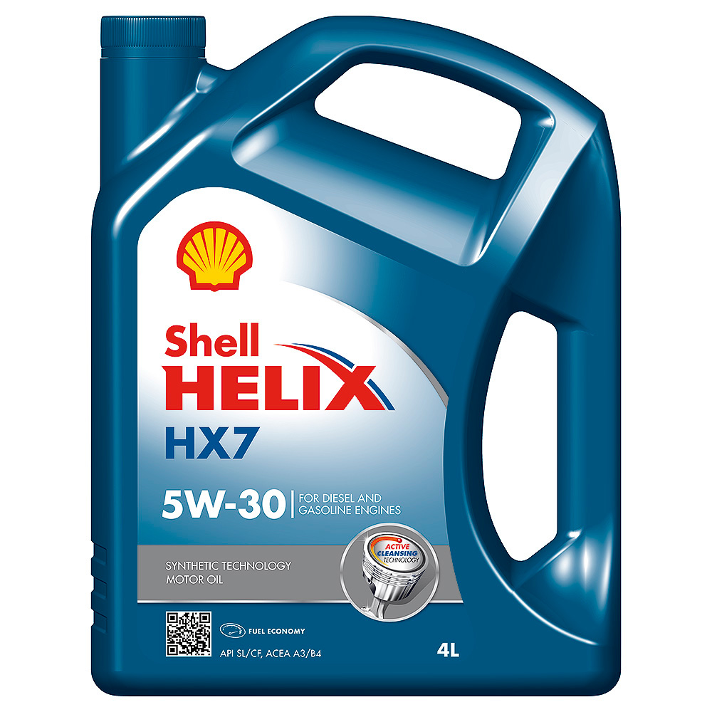 60cd6a6a-b21b-11e6-8ff3-0cc47a3200a7 Масло моторное Shell Helix HX7 SAE 5W-30 SN CF  A3 B4 п с. (4л)