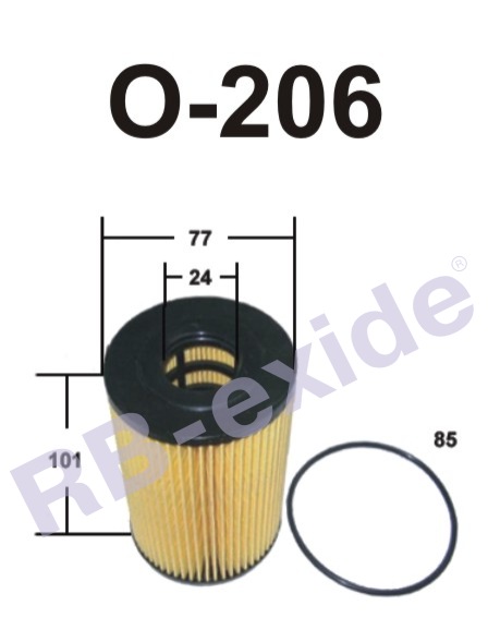 1a7c53c3-bac8-11e6-aa0d-0cc47a3200a7 CH 9540ECO Фильтр масляный RB-Exide (0-206) для NISSAN,OPEL,REN