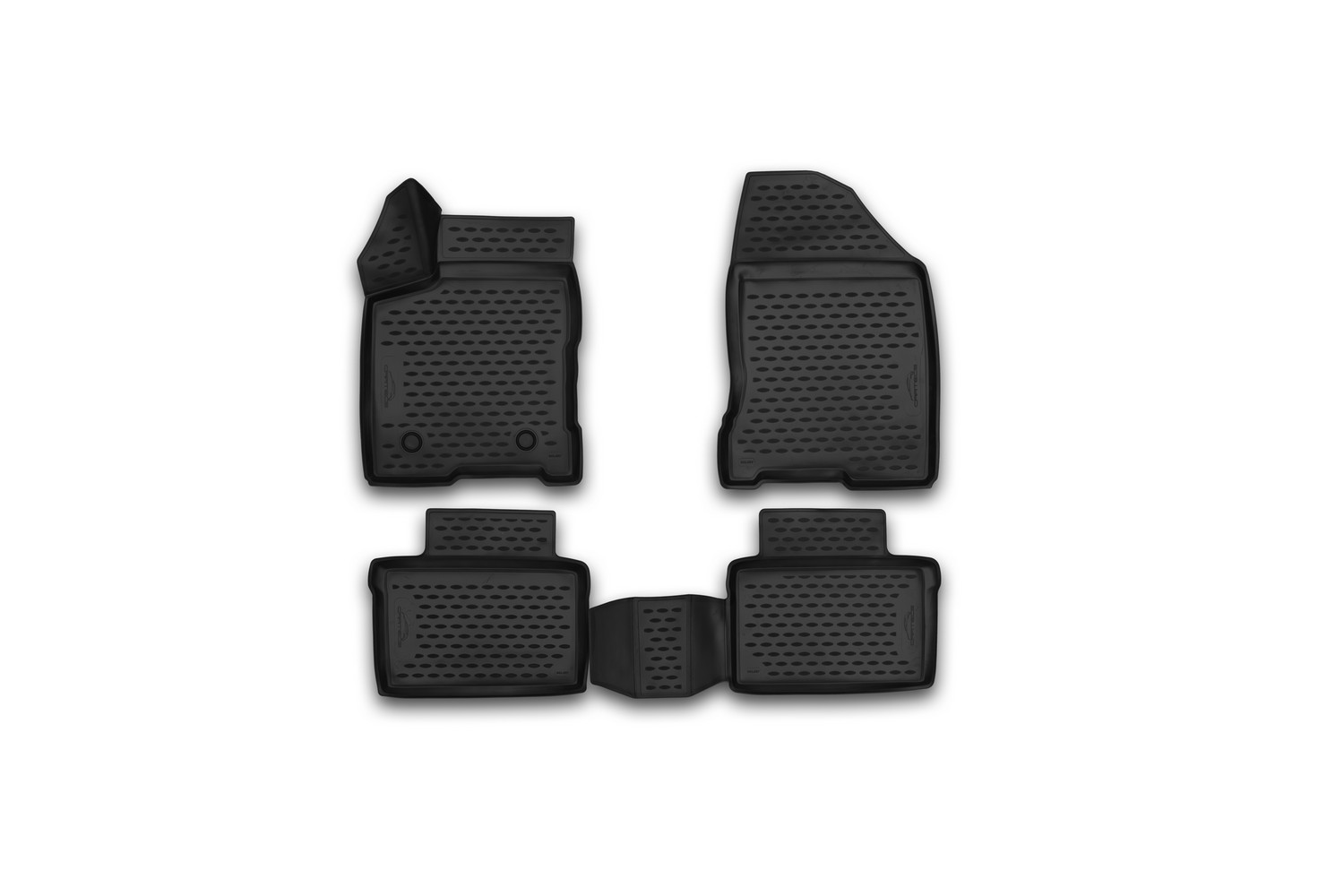 Коврики в салон 3D LADA Vesta, 2015г. 4шт. (полиуретан)