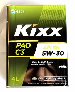 7543d9ea-727a-11ea-a255-04d9f508137a Масло моторное Kixx PAO SAE 5w-30 С3 синт. (4л)
