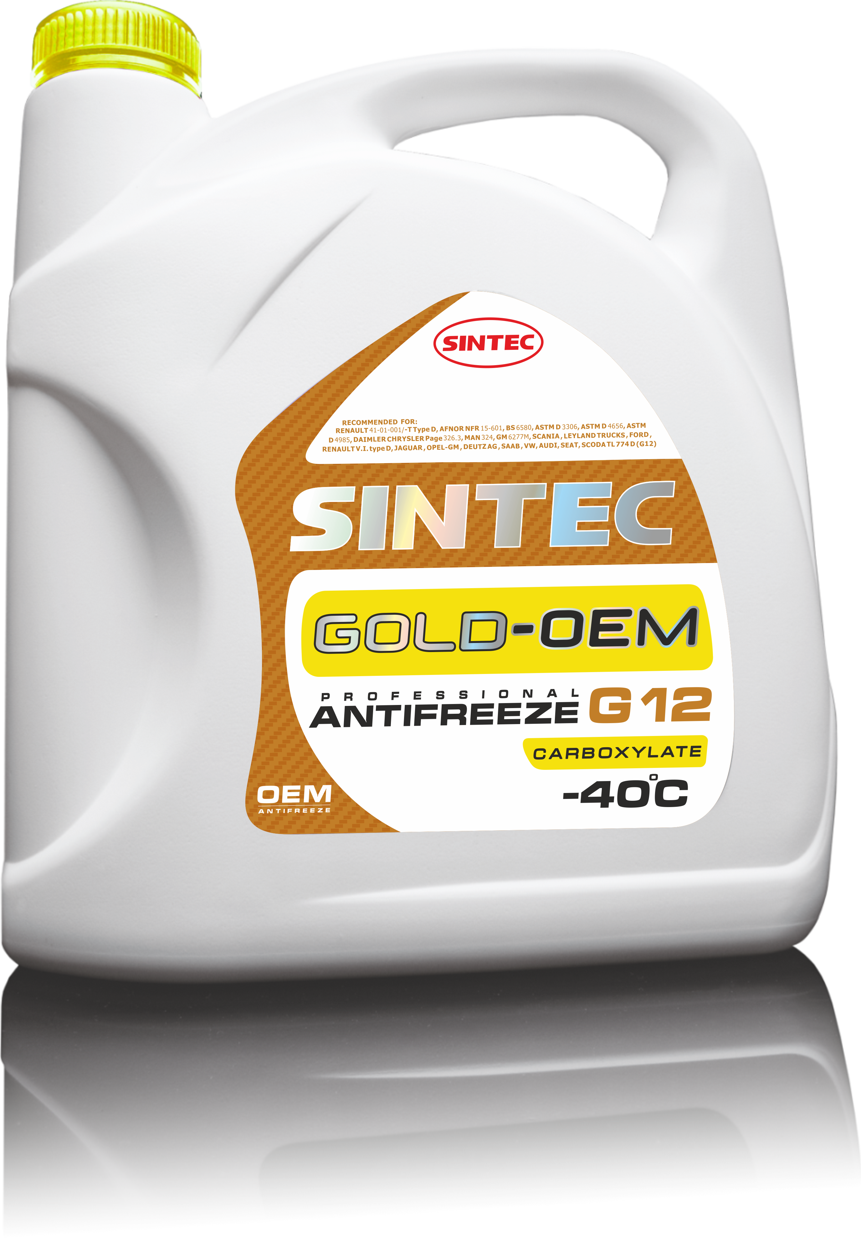 db4ee996-d639-11e5-ac7f-0cc47a3200a7 Охлаждающая жидкость Antifreeze G11 SINTEC GOLD (желтый) -40С (
