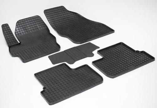 Коврики резиновые LADA LARGUS  Seintex  высокий борт (к-т)