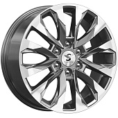 8x20/6x139,7 ET38 D67,1 КР007 (Pajero Sport) Diamond Gloss Graphite