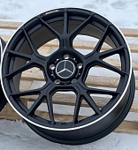 Диск колеса Mercedes AMG FA717 9,5x20 5*112 ET43 D66,6 Matt Black Polish Lip