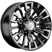 LS 8x17/6x139,7 ET-15 D106,1 1363 BKF (конус, Колпак+лого)