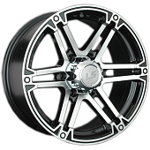 LS 8x17/6x139,7 ET10 D110,5 473 BKF (конус, Колпак+лого)