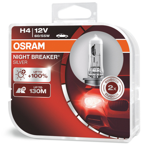 a8368b25-62a1-11ea-a250-04d9f508137a Автолампа H4 60 55W+100% (64193NBS) 1шт. Night Breaker Silver